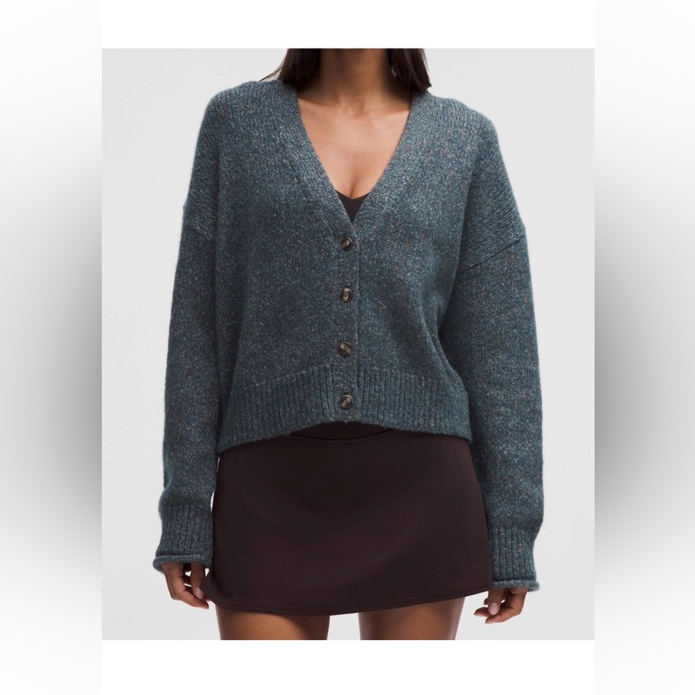 Lululemon NWT wool blend button up cardigan